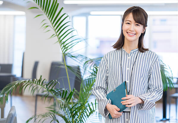 笑顔の社員